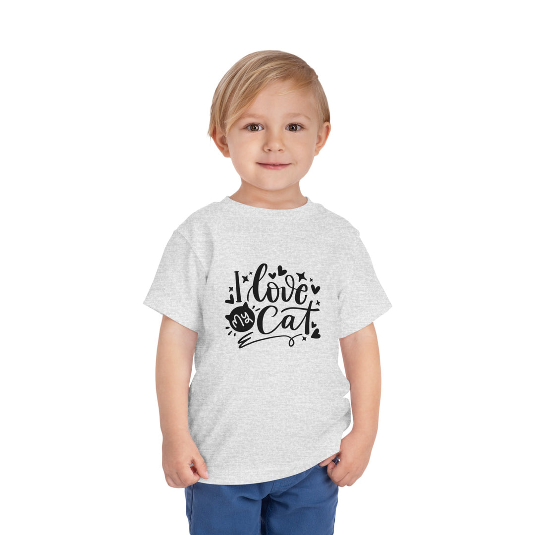 I Love My Cat Toddler Tee - Happy Little Kitty