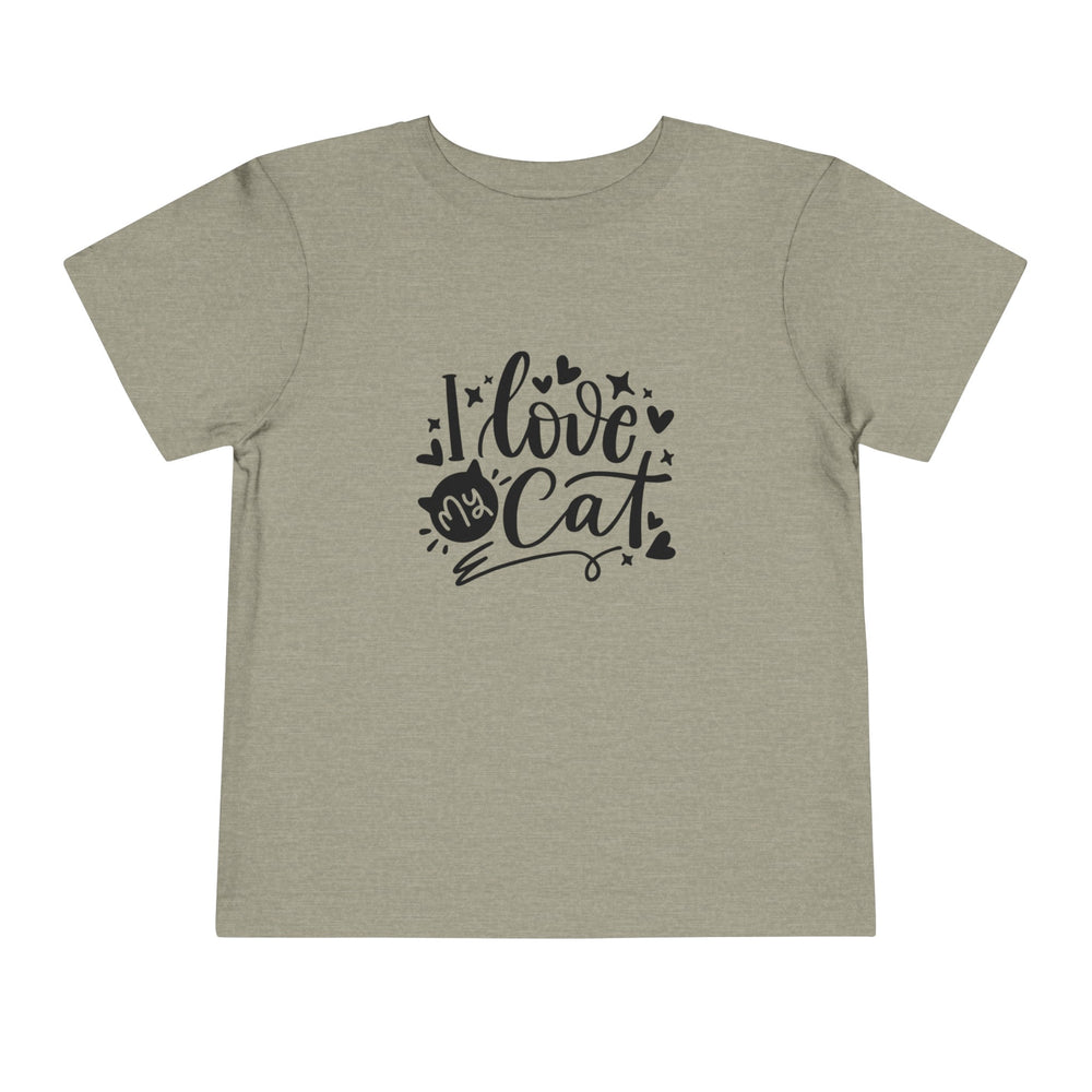 I Love My Cat Toddler Tee - Happy Little Kitty