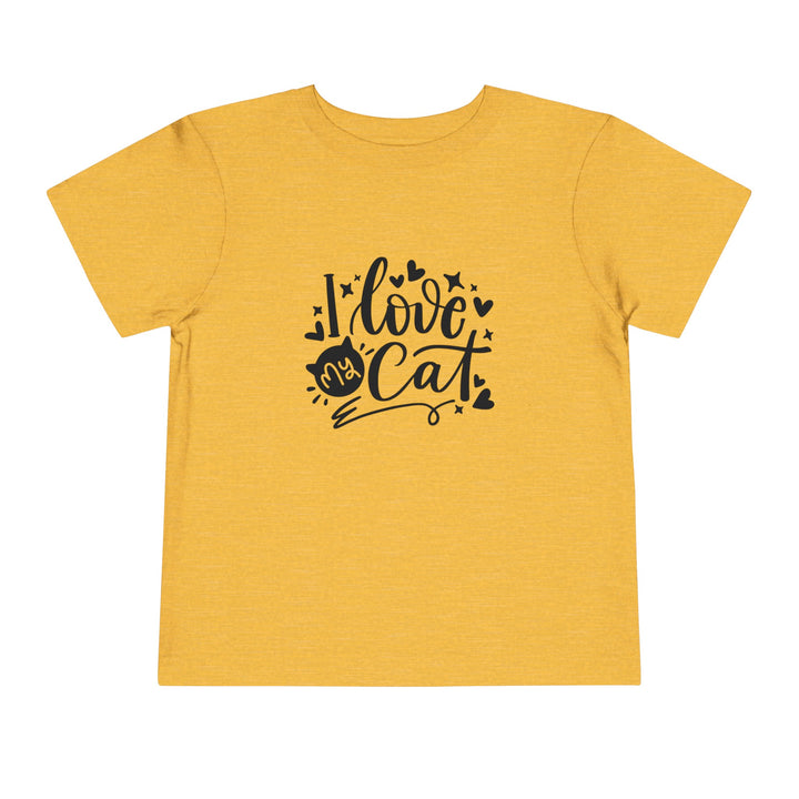I Love My Cat Toddler Tee - Happy Little Kitty