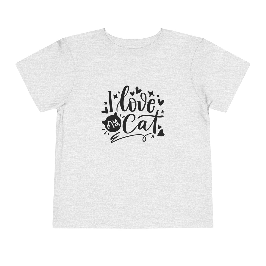 I Love My Cat Toddler Tee - Happy Little Kitty