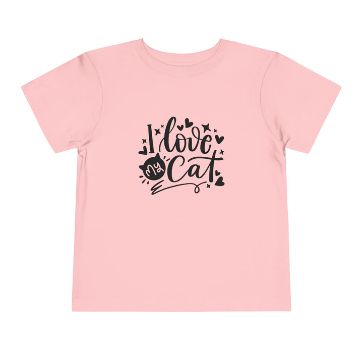 I Love My Cat Toddler Tee - Happy Little Kitty
