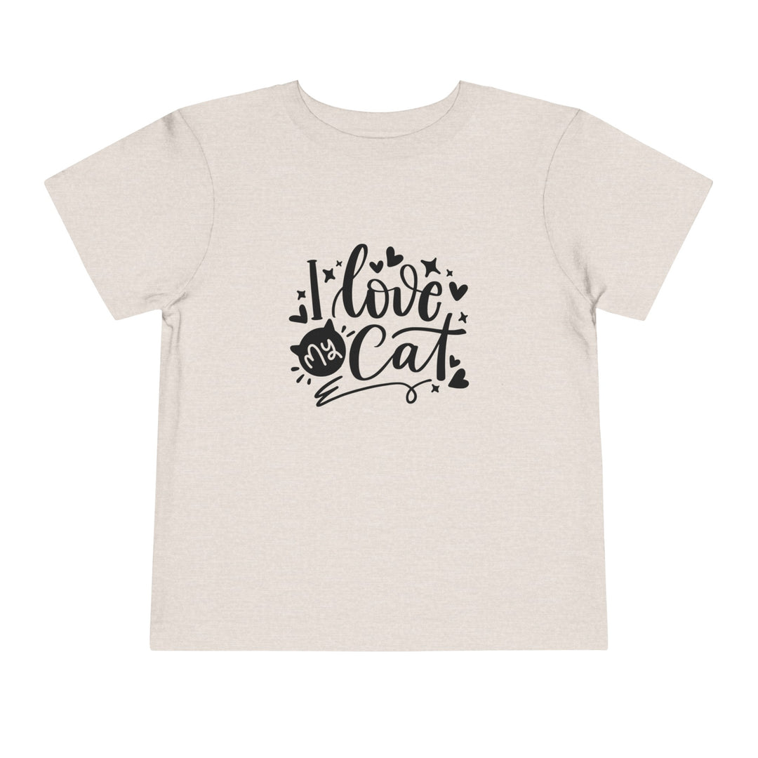 I Love My Cat Toddler Tee - Happy Little Kitty