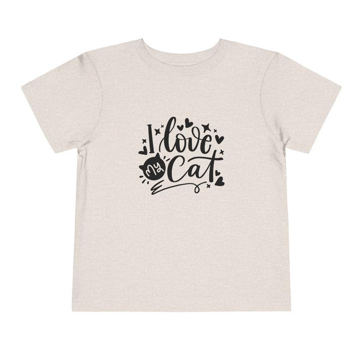 I Love My Cat Toddler Tee - Happy Little Kitty