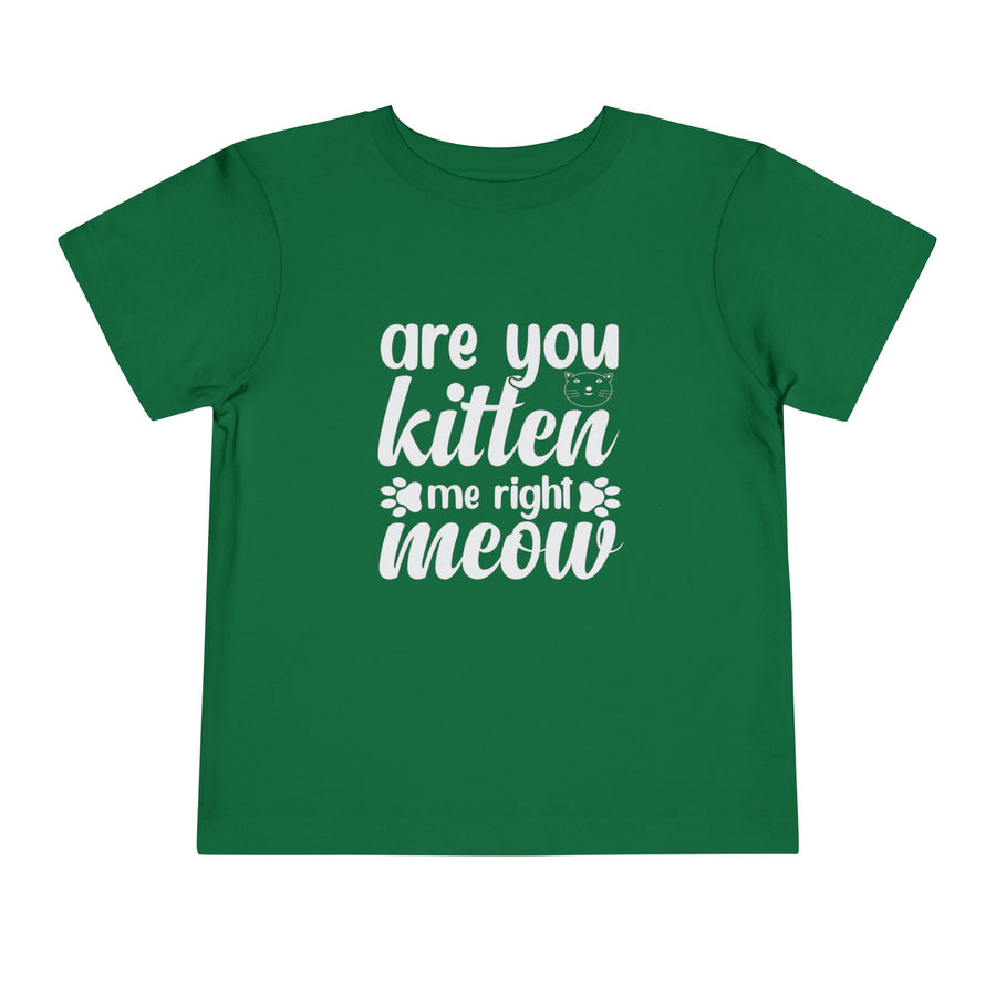 Kitten Me Right Meow Toddler Tee - Happy Little Kitty