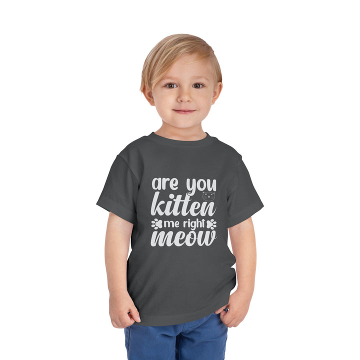 Kitten Me Right Meow Toddler Tee - Happy Little Kitty