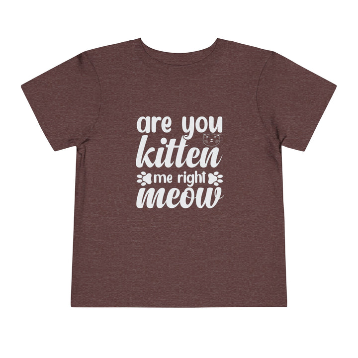 Kitten Me Right Meow Toddler Tee - Happy Little Kitty