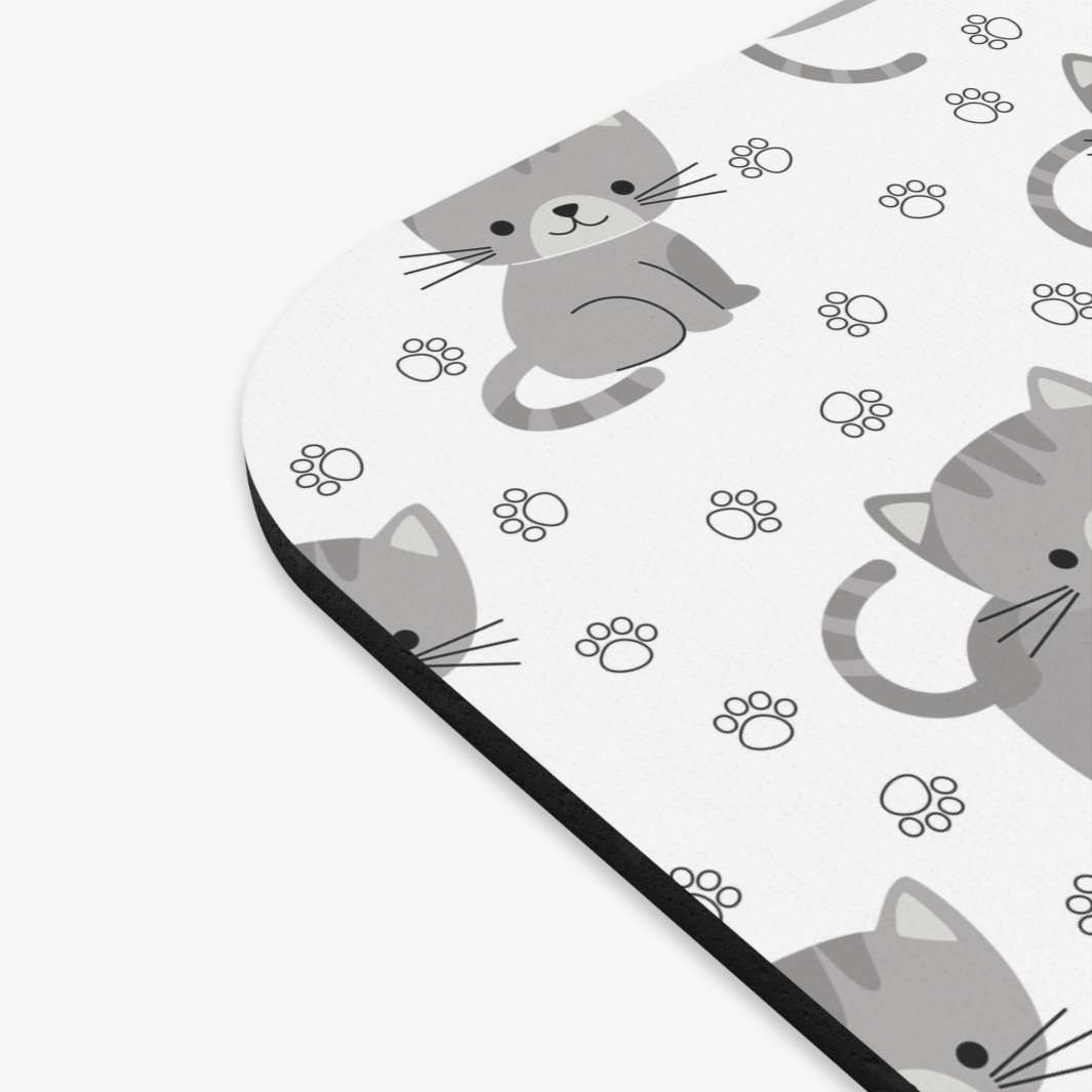 Little Gray Kitten Mouse Pad - Happy Little Kitty