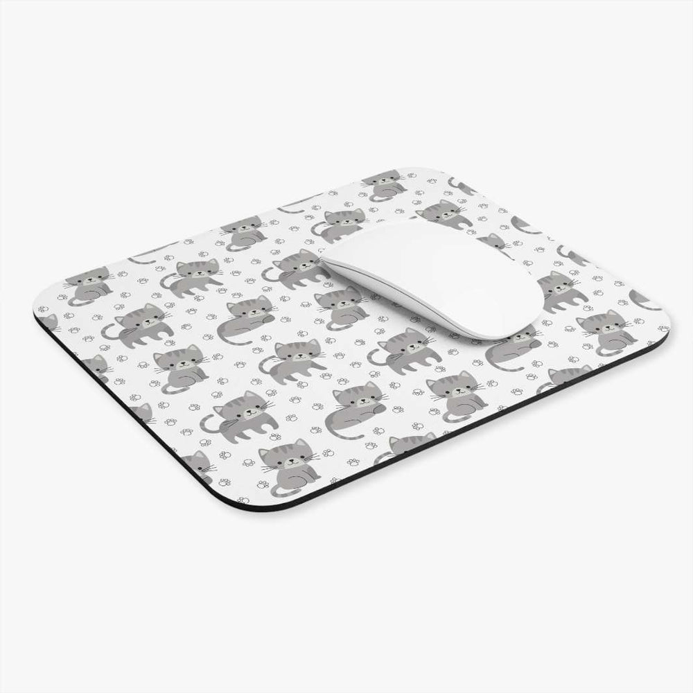 Little Gray Kitten Mouse Pad - Happy Little Kitty