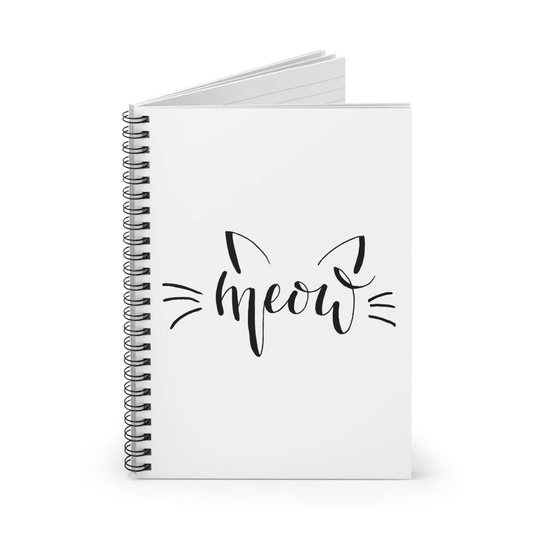 Meow Spiral Notebook - Happy Little Kitty