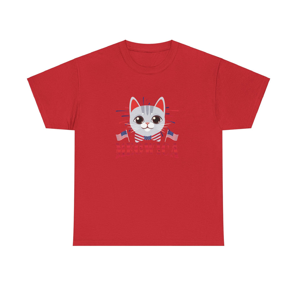 Meowica Unisex Cotton Tee- Happy Little Kitty