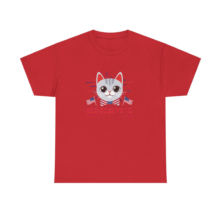 Meowica Unisex Cotton Tee- Happy Little Kitty