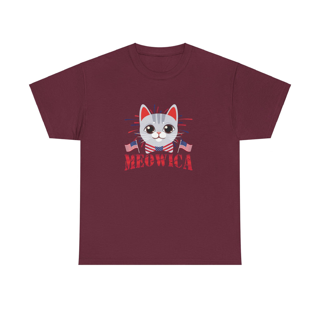 Meowica Unisex Cotton Tee- Happy Little Kitty