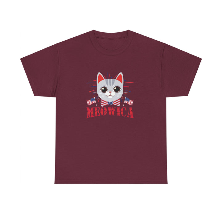 Meowica Unisex Cotton Tee- Happy Little Kitty