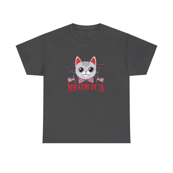 Meowica Unisex Cotton Tee- Happy Little Kitty