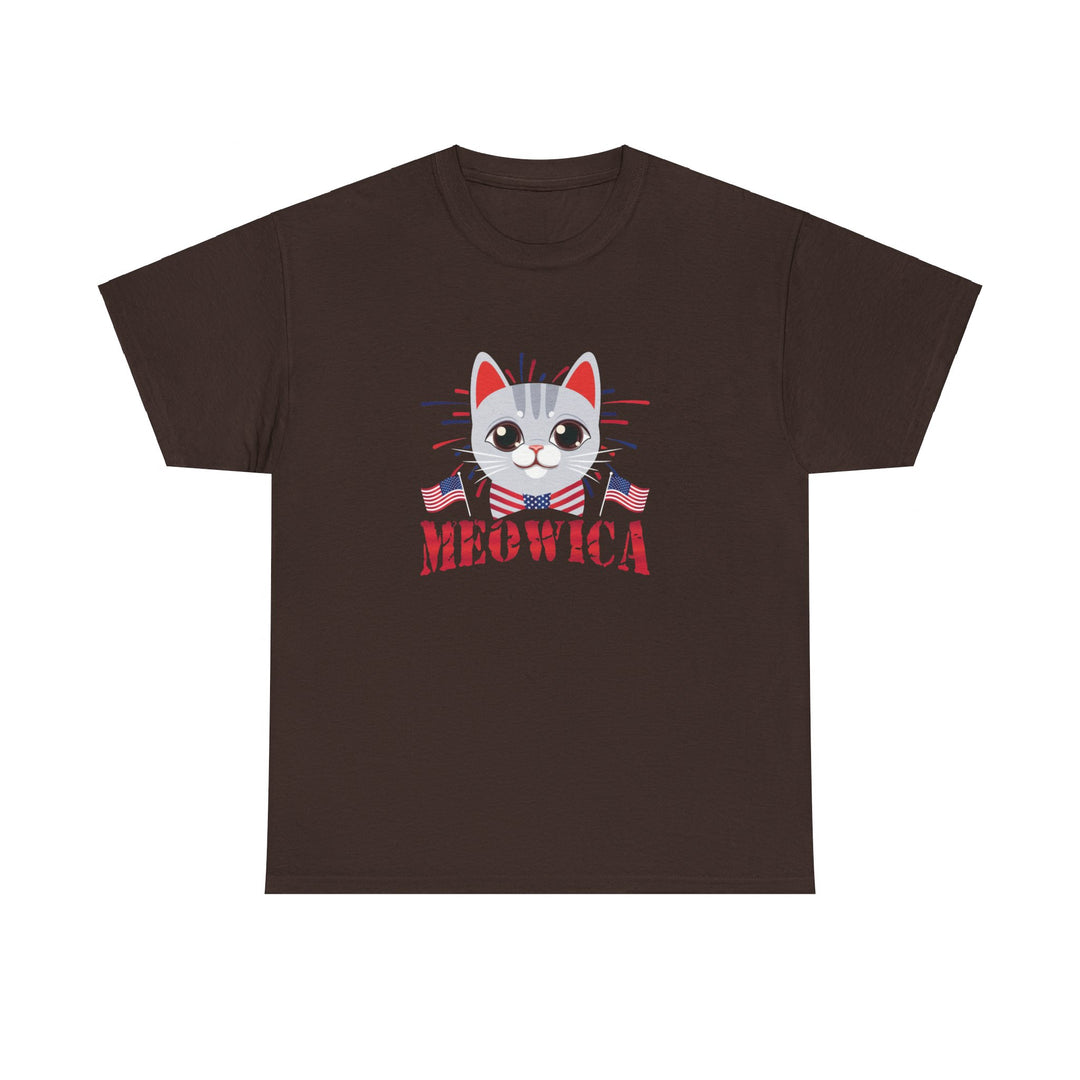 Meowica Unisex Cotton Tee- Happy Little Kitty