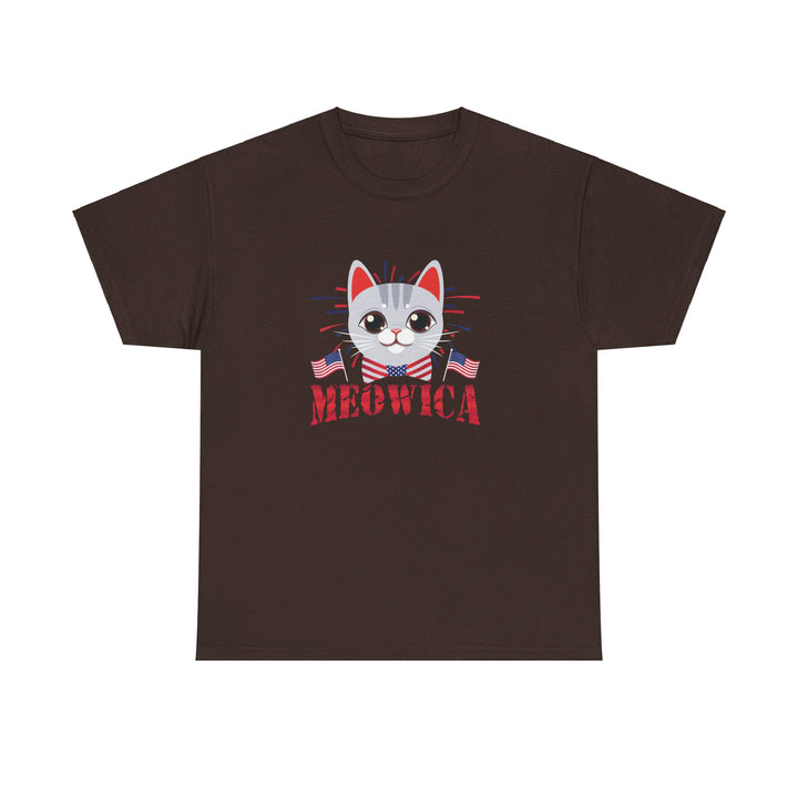 Meowica Unisex Cotton Tee- Happy Little Kitty