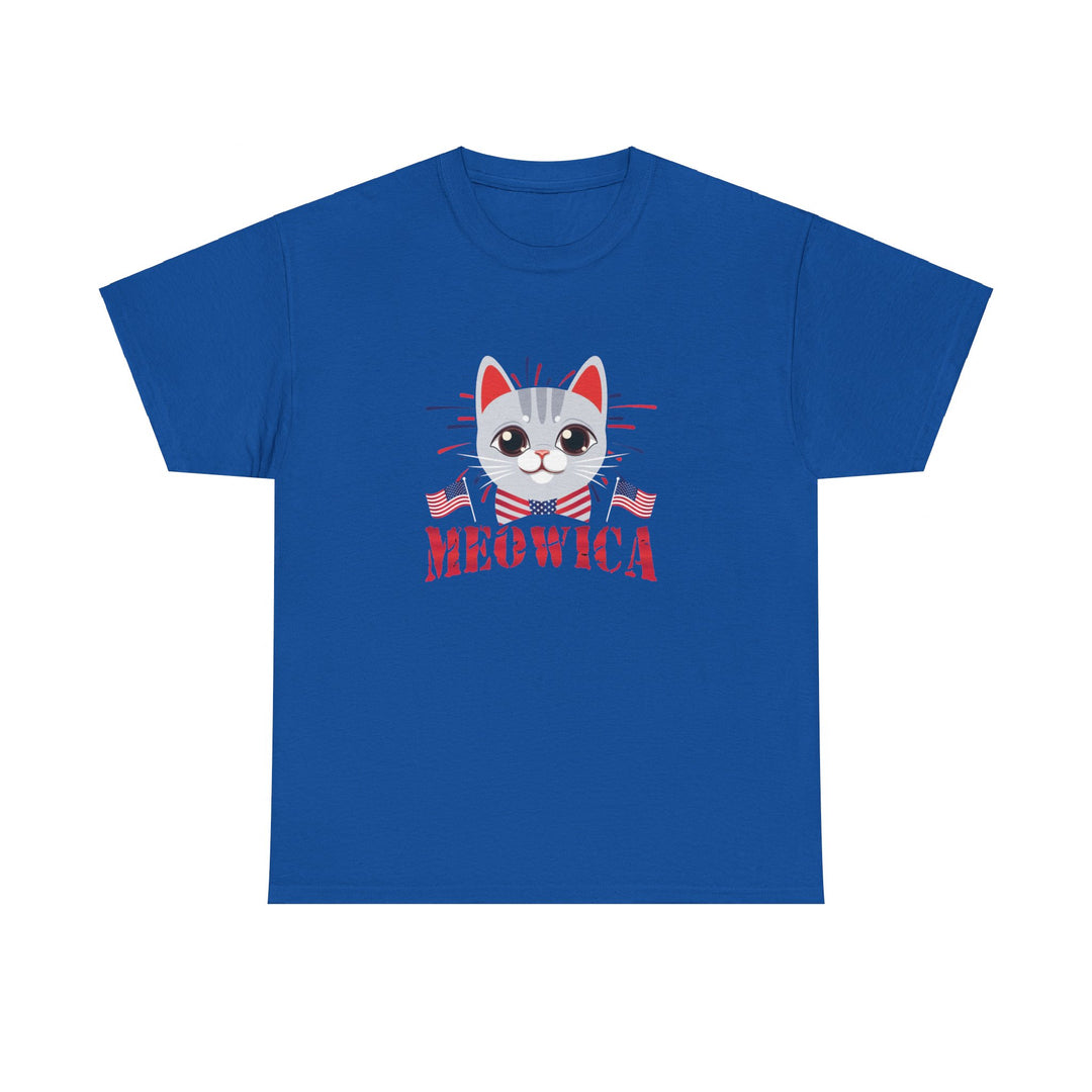 Meowica Unisex Cotton Tee- Happy Little Kitty