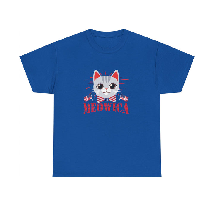 Meowica Unisex Cotton Tee- Happy Little Kitty