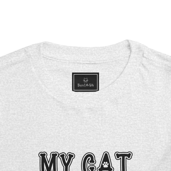 My Cat Says I'm Cool Toddler Tee - Happy Little Kitty