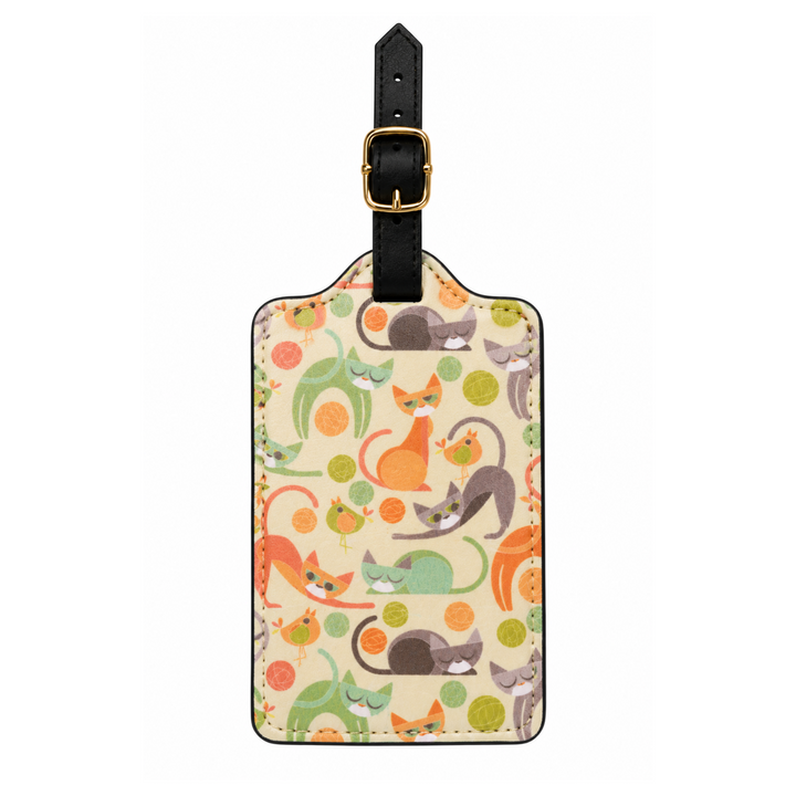 Stretching Cat Luggage Tag