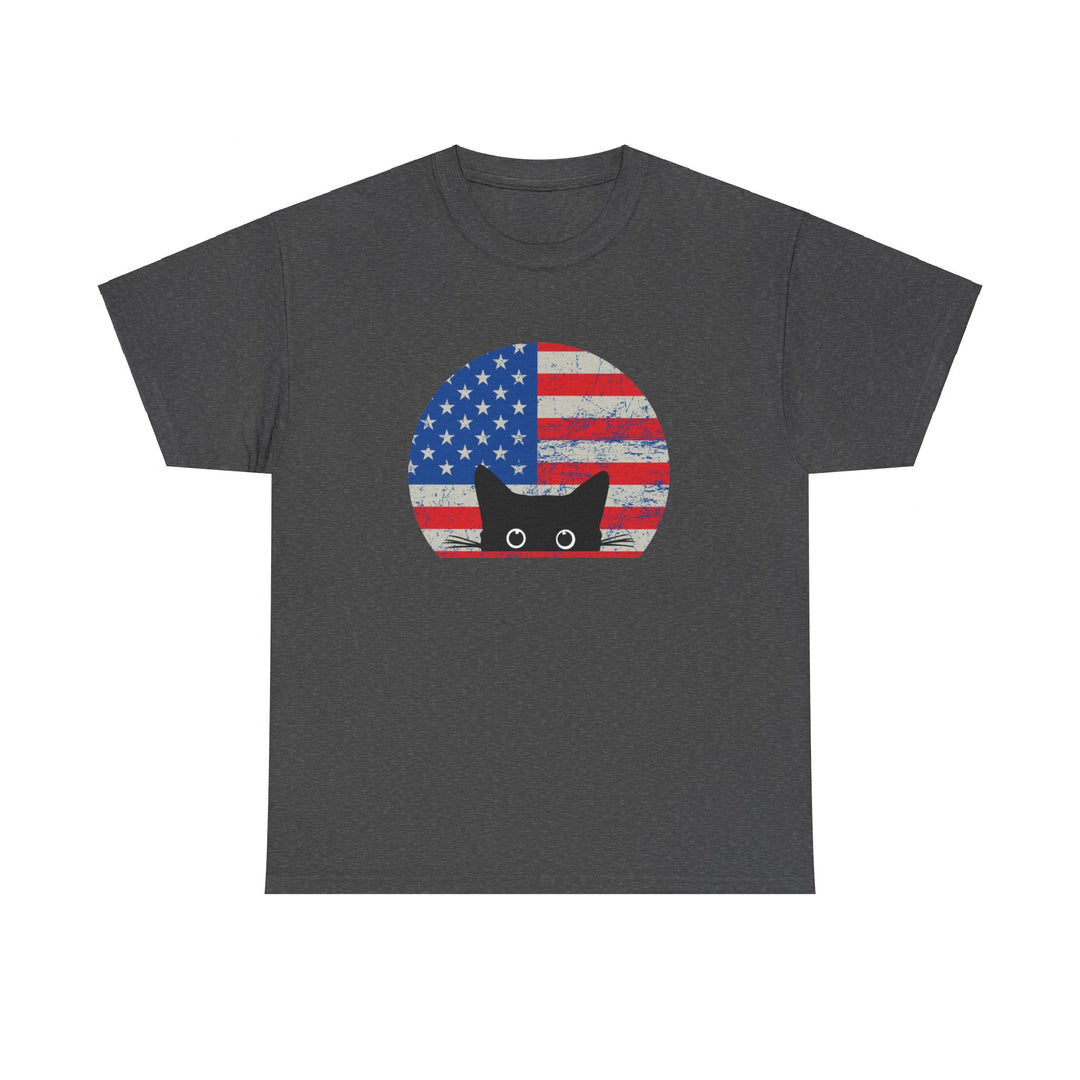 Star Spangled Kitty Cotton Tee- Happy Little Kitty