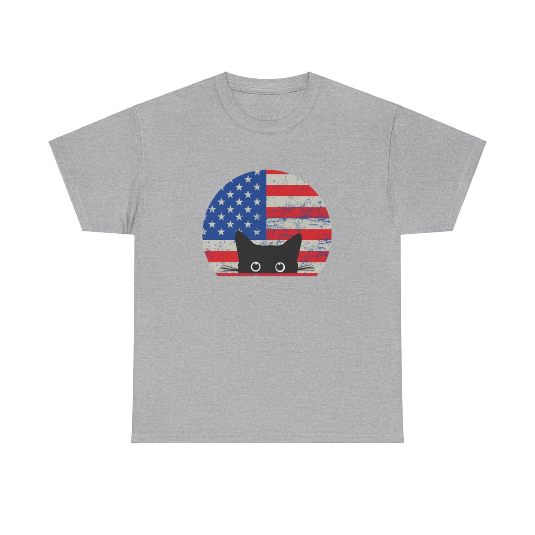 Star Spangled Kitty Cotton Tee- Happy Little Kitty