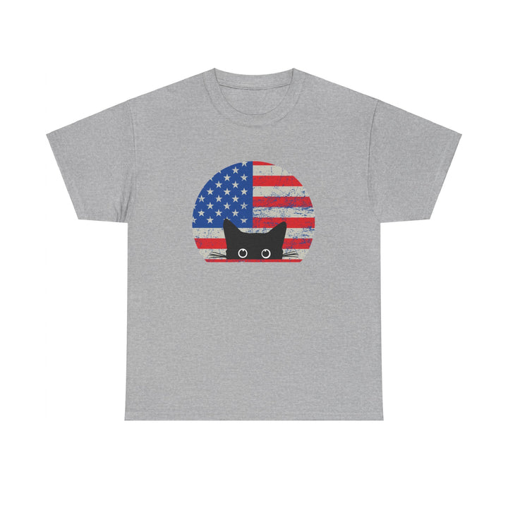 Star Spangled Kitty Cotton Tee- Happy Little Kitty