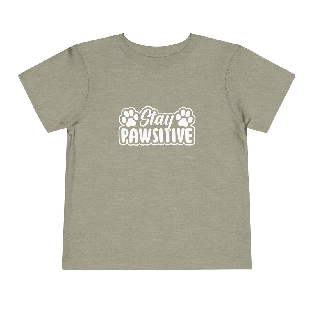Stay Pawsitive Toddler Tee - Happy Little Kitty