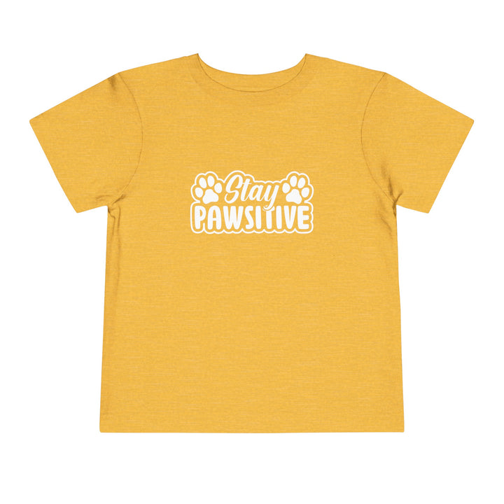 Stay Pawsitive Toddler Tee - Happy Little Kitty
