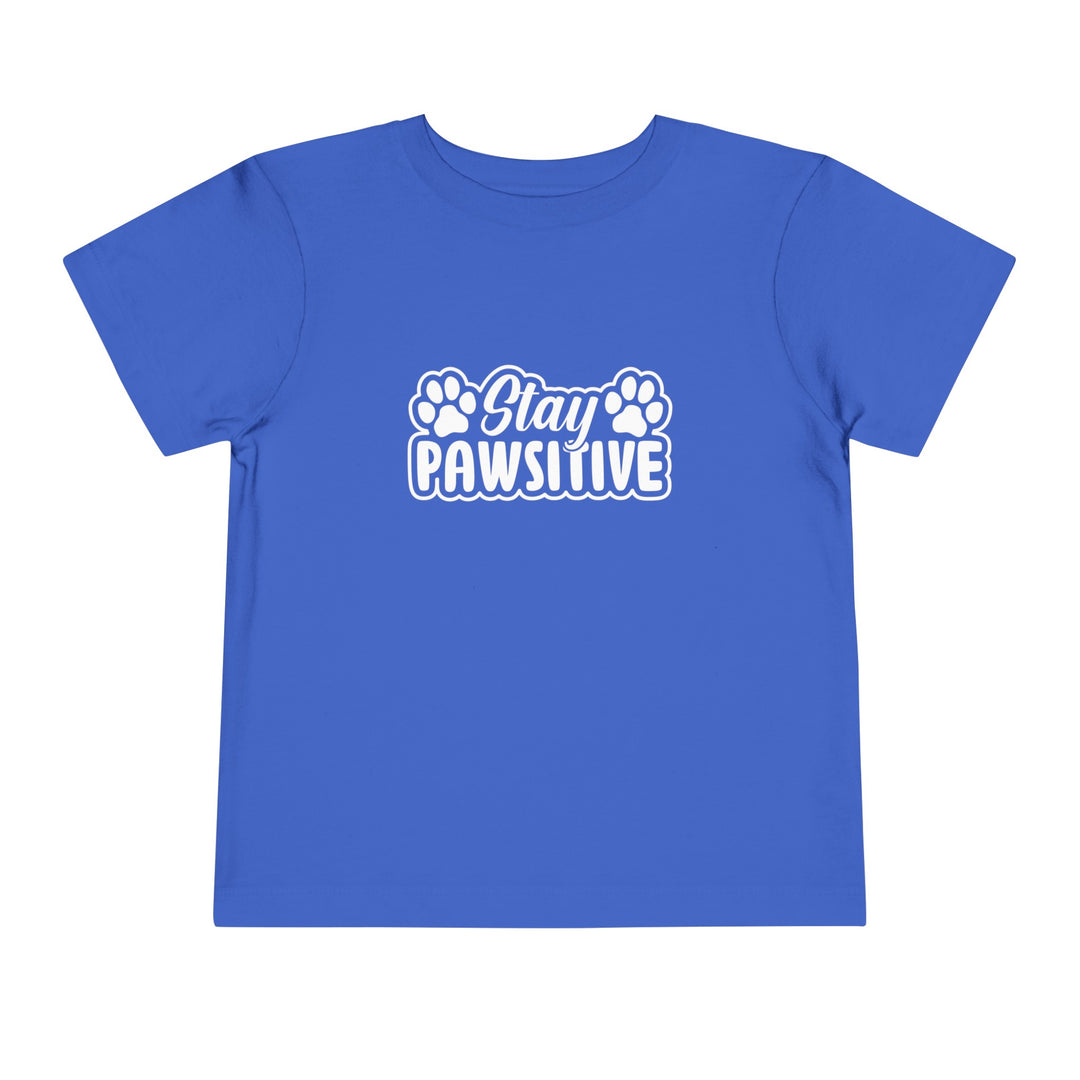 Stay Pawsitive Toddler Tee - Happy Little Kitty