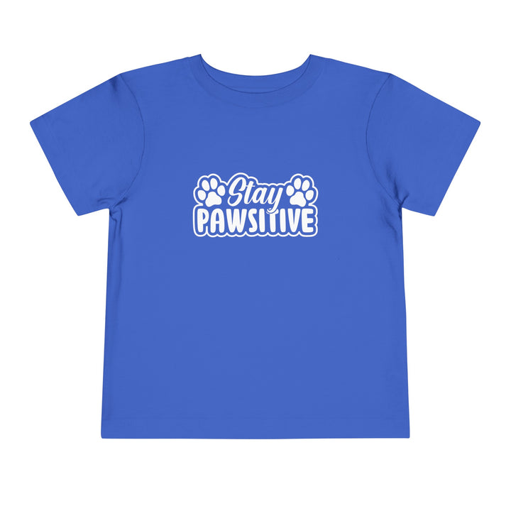 Stay Pawsitive Toddler Tee - Happy Little Kitty