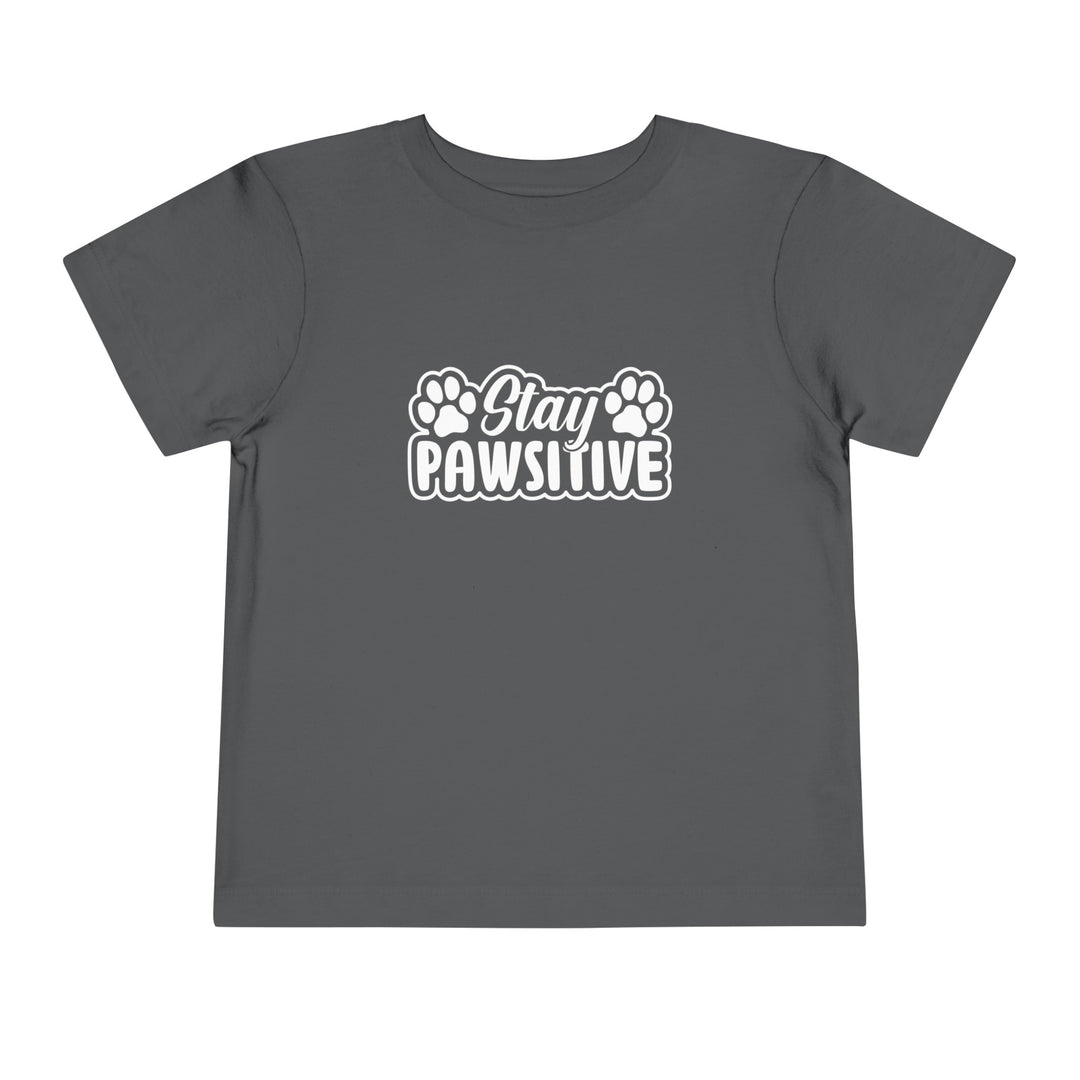 Stay Pawsitive Toddler Tee - Happy Little Kitty