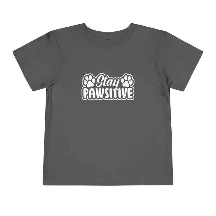 Stay Pawsitive Toddler Tee - Happy Little Kitty