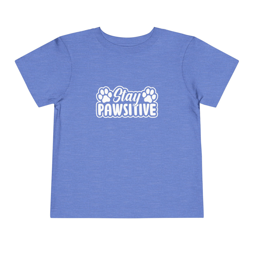 Stay Pawsitive Toddler Tee - Happy Little Kitty