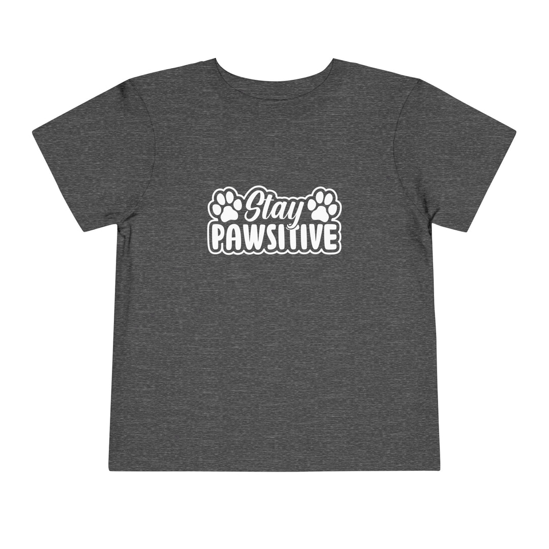 Stay Pawsitive Toddler Tee - Happy Little Kitty