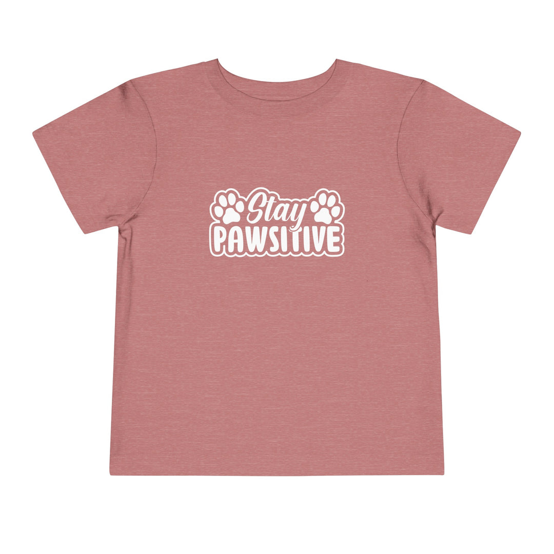 Stay Pawsitive Toddler Tee - Happy Little Kitty