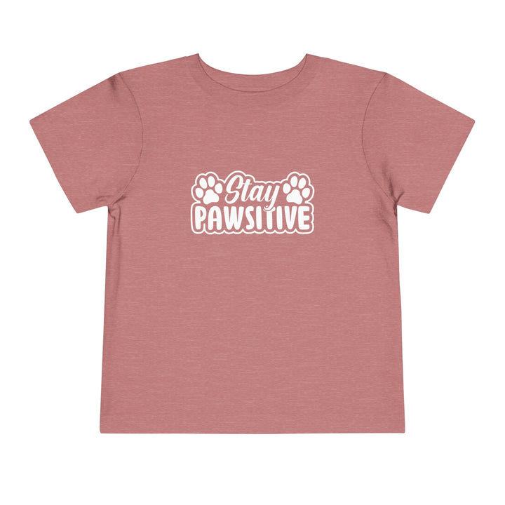 Stay Pawsitive Toddler Tee - Happy Little Kitty