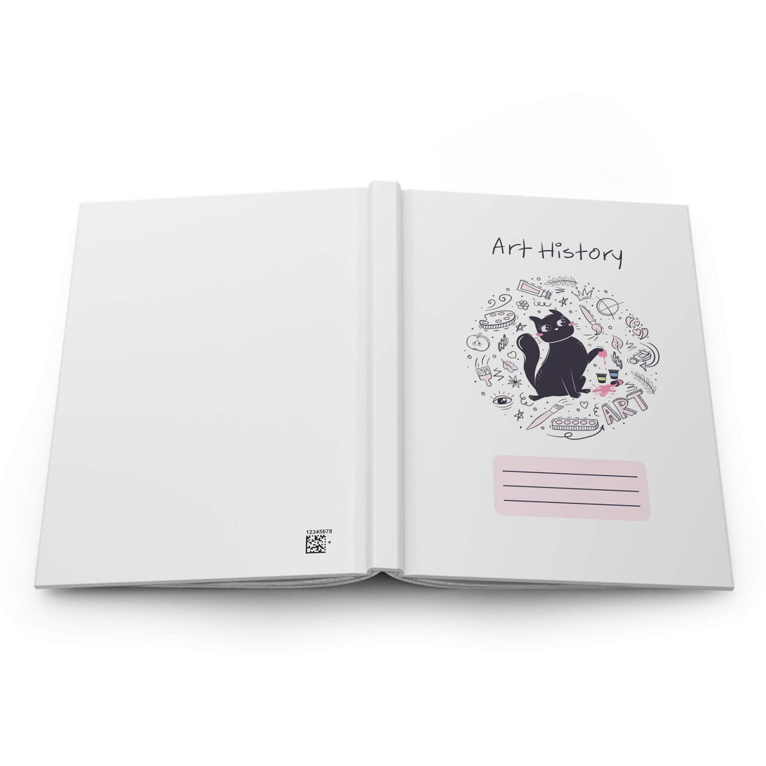 Art History Cat Hardcover Journal - Happy Little Kitty