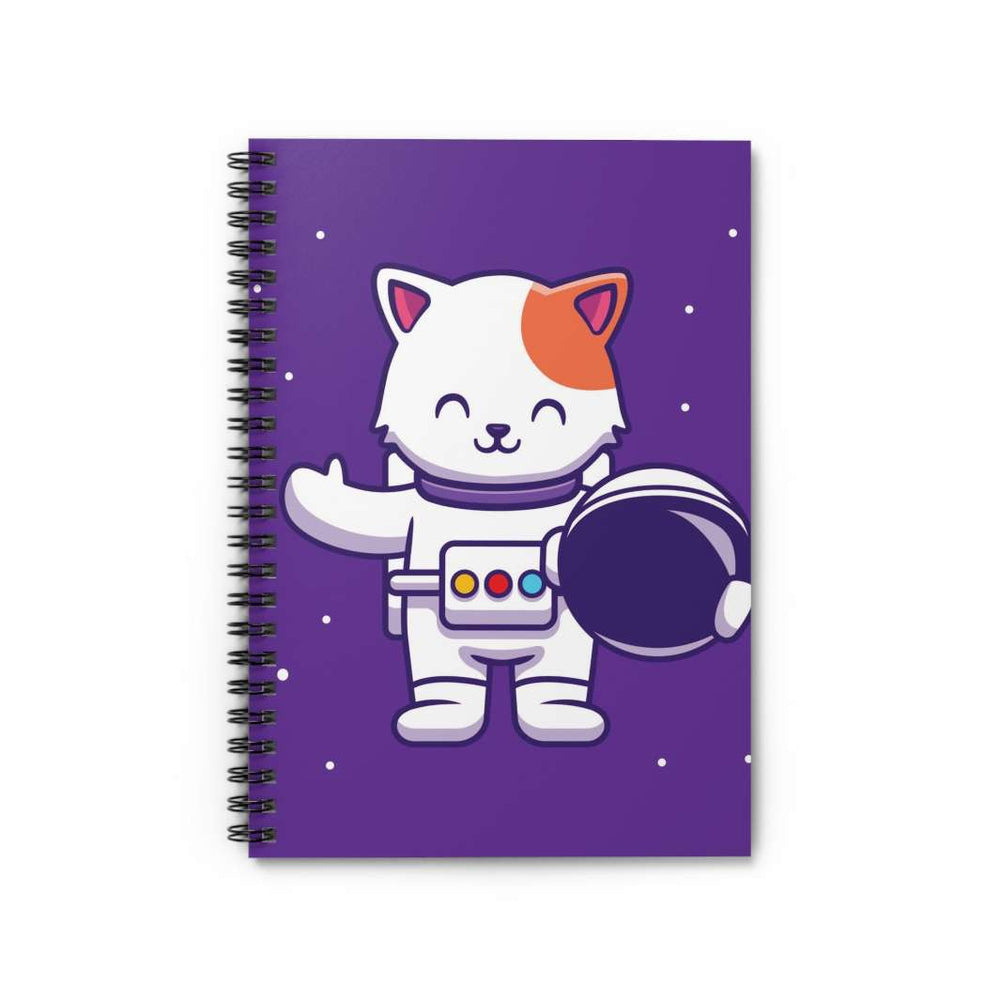 Astronaut Cat Spiral Notebook - Happy Little Kitty