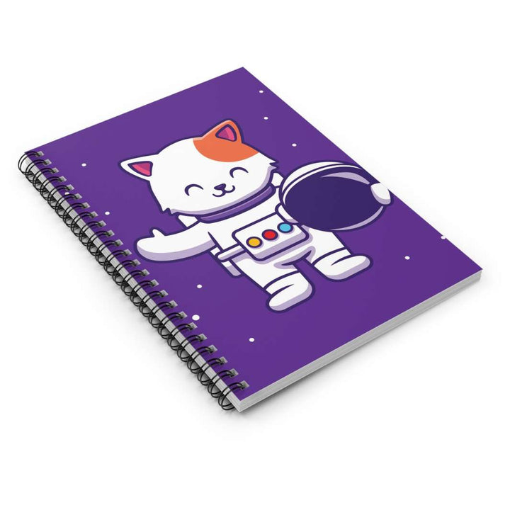 Astronaut Cat Spiral Notebook - Happy Little Kitty