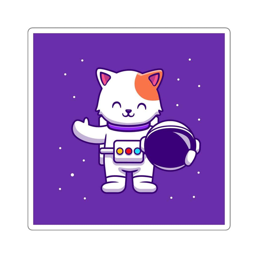 Astronaut Cat Sticker- Happy Little Kitty