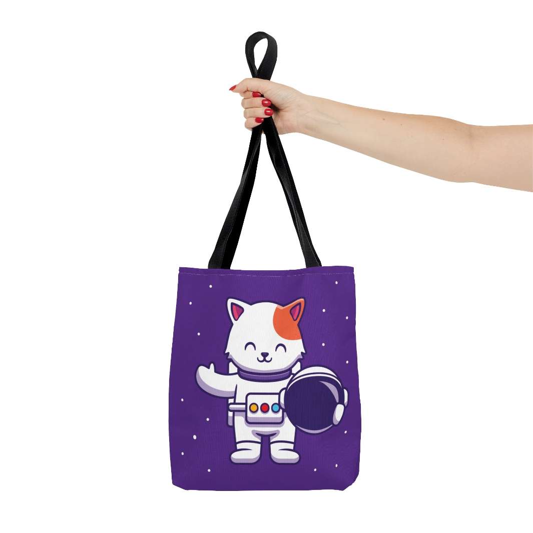 Astronaut Cat Tote Bag - Happy Little Kitty