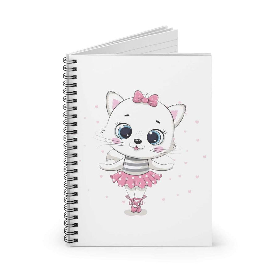 Ballet Cat Spiral Notebook - Happy Little Kitty