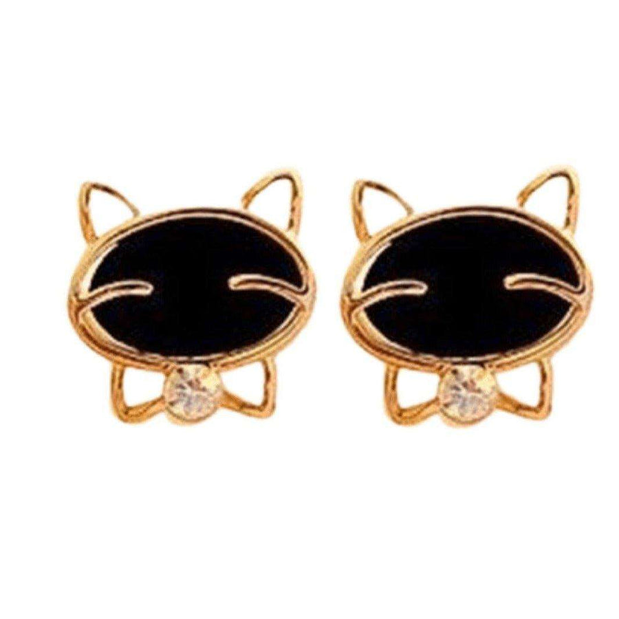 Black Cat Earring - Happy Little Kitty