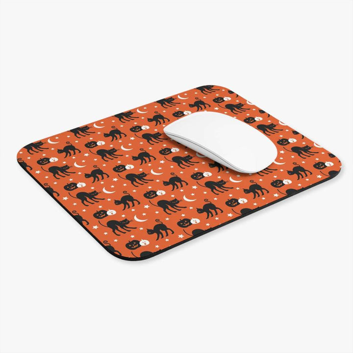 Black Cats and Pumpkins Mouse Pad - Happy Little Kitty