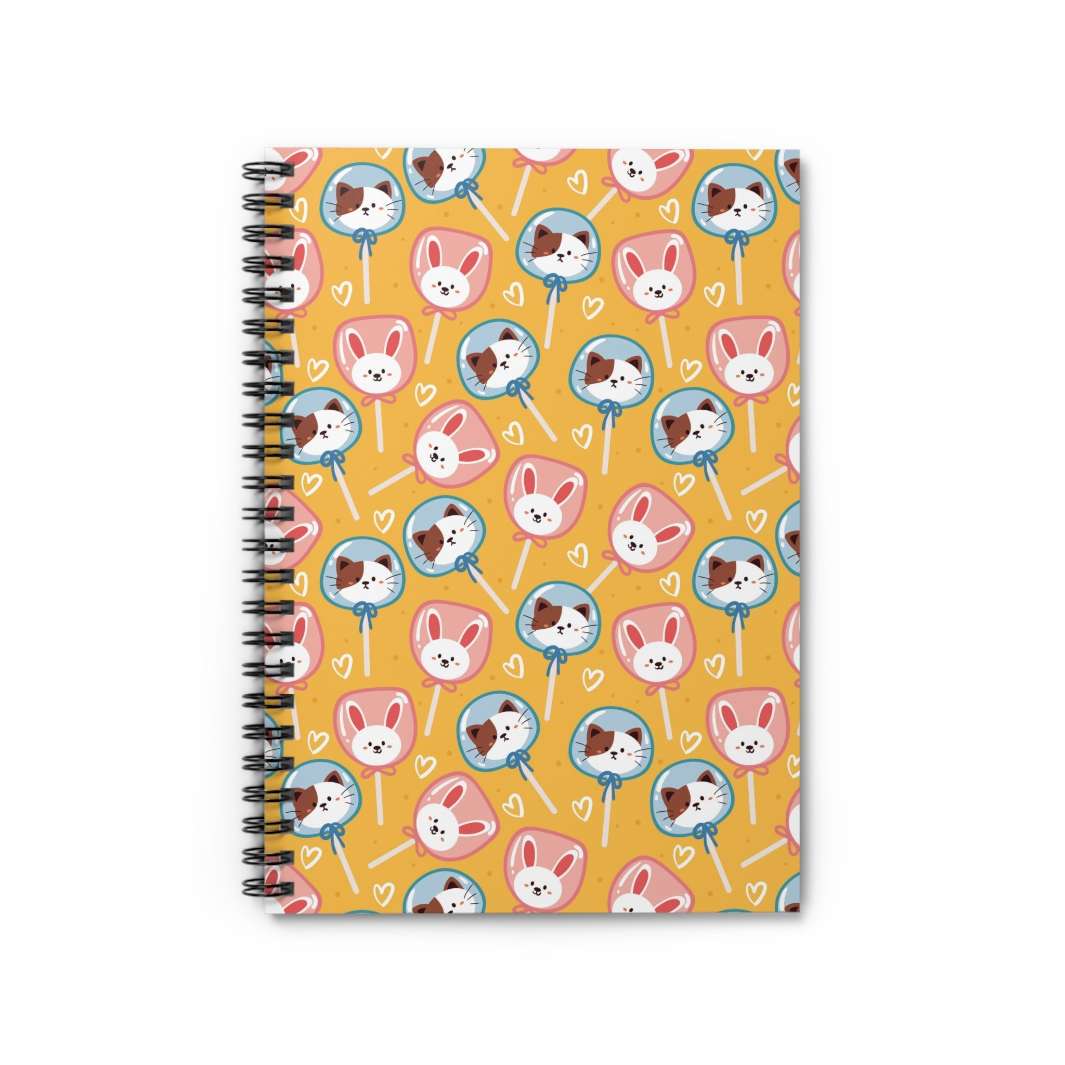 Candy Cat Spiral Notebook - Happy Little Kitty