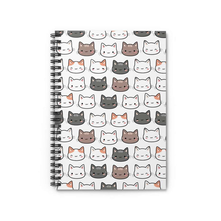 Cat Friends Spiral Notebook - Happy Little Kitty