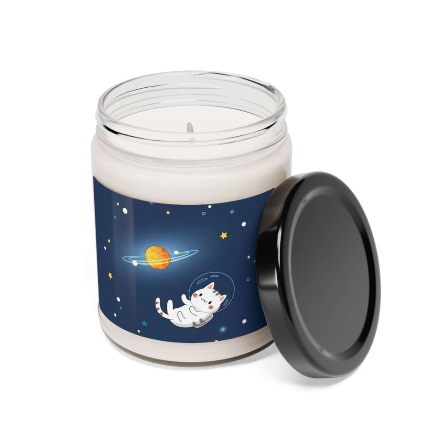 Cat in Space Scented Soy Candle, 9oz - Happy Little Kitty