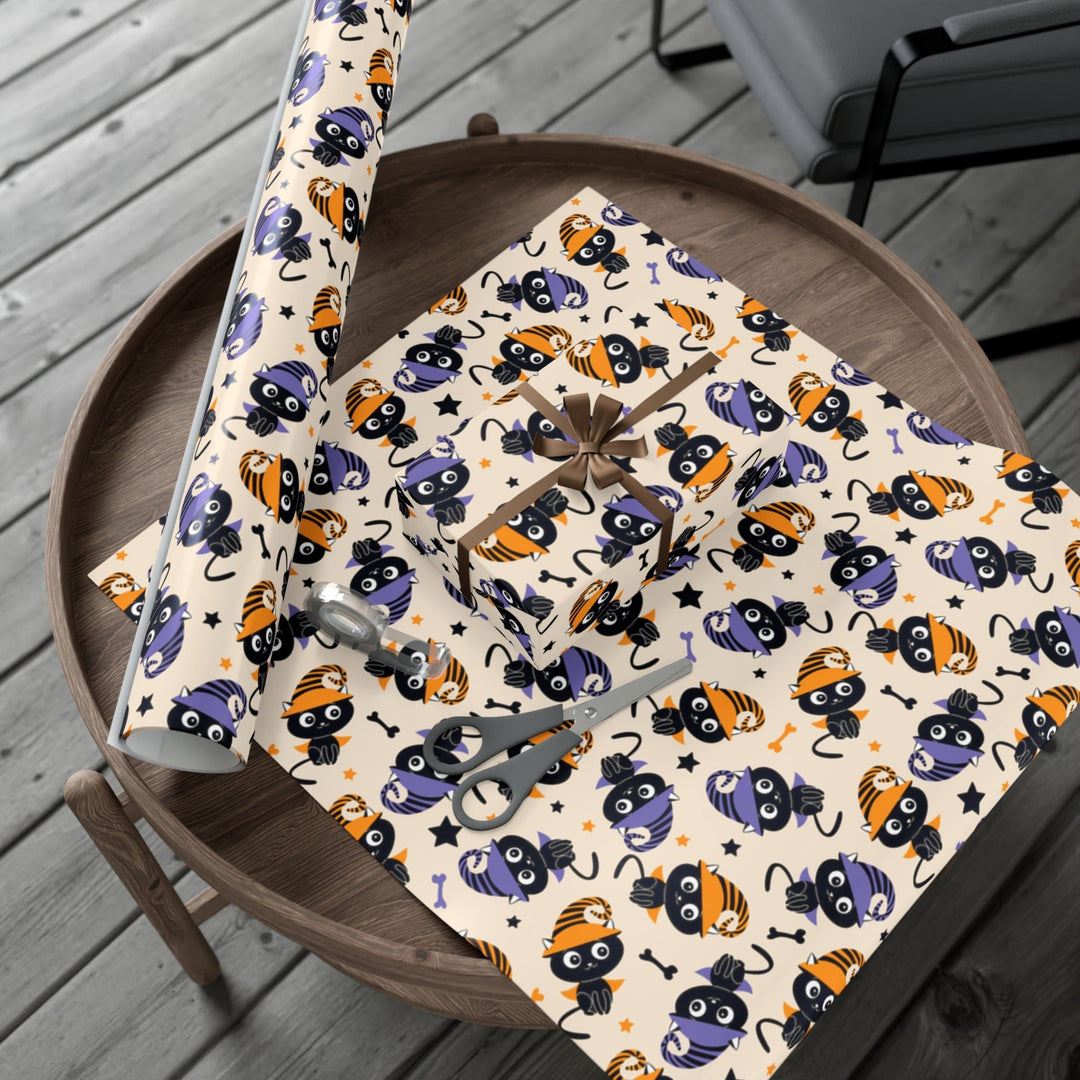 Cat Witch Gift Wrap - Happy Little Kitty