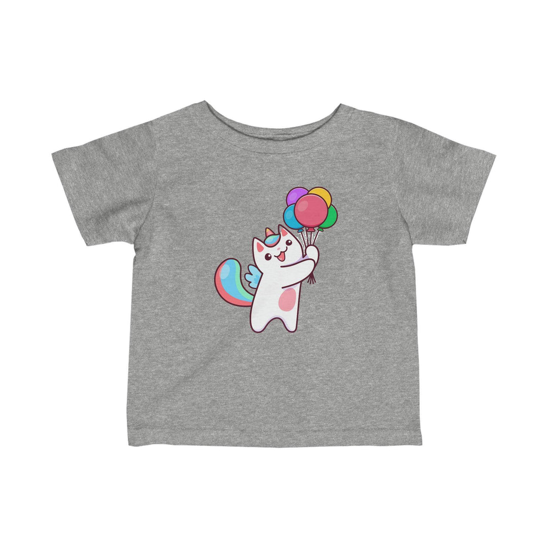 Caticorn and Balloons Infant T-Shirt- Happy Little Kitty